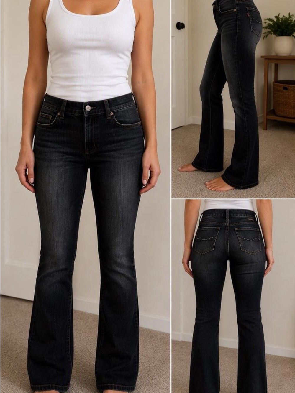 Daisy Fuentes Dark Wash Bootcut Jeans Size 6